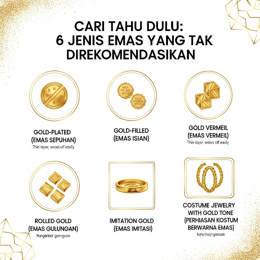 Cari Tahu Dulu: 6 Jenis Emas yang Tak Direkomendasikan